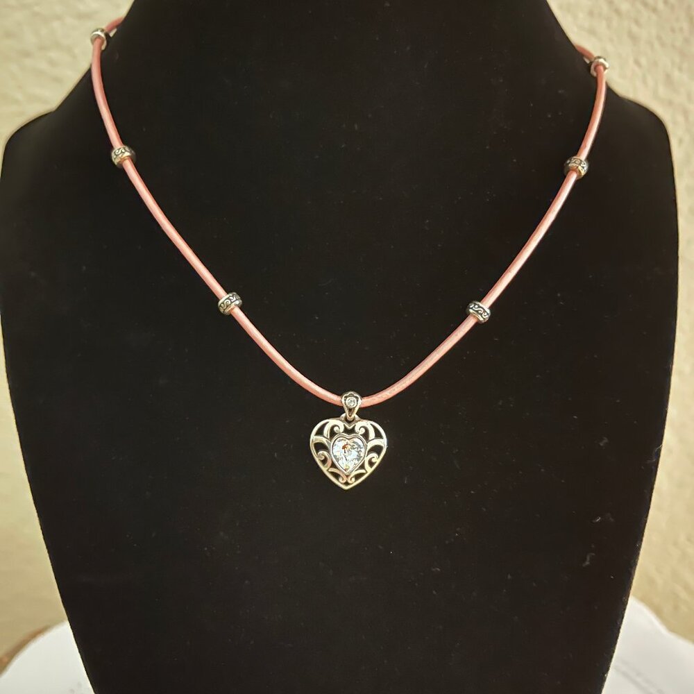 Brighton Reversible Sofi Crystal Heart Necklace